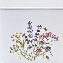 Itens Tigela de flores feita de plantador de metal 27 × 16 × 15,5 cm