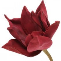 Flor artificial de magnólia em palito Ø10cm Espuma 6pcs Cores diferentes