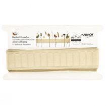 Itens Fita decorativa com laços de fita marrom 40mm 6m