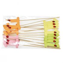 Itens Plugue número aniversário 1 plugue flor madeira 27,5 cm 16 unidades