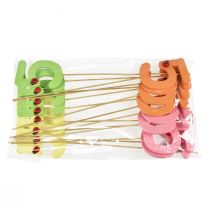 Itens Plugues numéricos aniversário 5 plugues de flores madeira 27,5cm 16 un