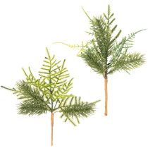 Itens Ramo de pinheiro artificial para decoração festiva, 22 cm, 2 peças