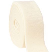 Itens Fita de feltro branca 7,5cm, 5m
