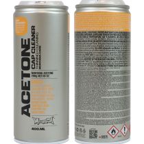 Itens Limpador spray de acetona + diluente Montana Cap Cleaner 400ml