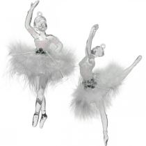 Decorações de árvore, decorações de advento, pingente de bailarina 12,5-14 cm 3 unidades