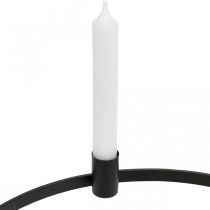 Itens Anel de vela haste velas castiçal metal preto Ø35cm
