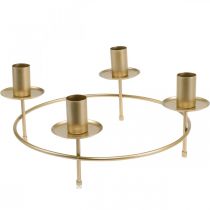 Itens Anel de vela haste velas castiçal dourado Ø28cm A11cm 2uds