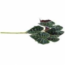 Itens Folha de flecha de alocasia verde, planta artificial violeta Alt.48cm