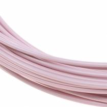 Fio de alumínio Ø2mm rosa pastel 100g 12m