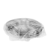 Itens Arame de alumínio prateado de 3 mm e 1 kg - Arame flexível para artesanato, decoração, modelagem e arranjos florais.