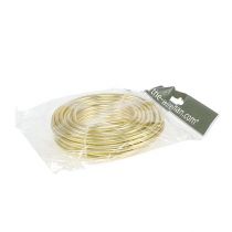 Itens Fio de alumínio dourado de 5 mm e 500 g para arranjos florais, artesanato e decoração.