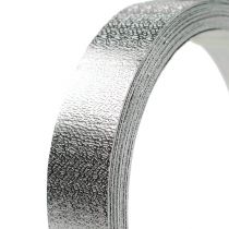 Fita de alumínio fio plano prata mate 20mm 5m