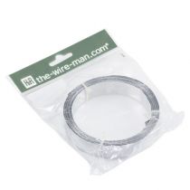 Itens Fita de arame plano de alumínio, prata fosca, 20 mm x 5 m - fita decorativa, artesanato, faça você mesmo