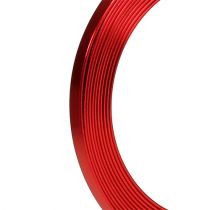 Itens Fio plano de alumínio vermelho 5 mm x 1 mm 2,5 m