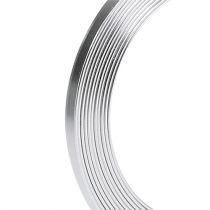 Itens Fio plano de alumínio prata 5 mm x 1 mm 2,5 m