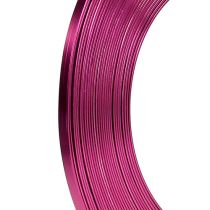 Itens Arame plano de alumínio rosa 5mm 10m