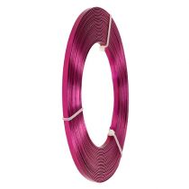 Itens Arame plano de alumínio rosa 5mm 10m