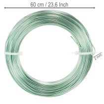 Itens Fio de alumínio decorativo de 2 mm para artesanato, 60 m, 500 g