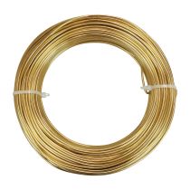 Itens Fio de alumínio dourado 2mm 500g 60m para artesanato e decoração