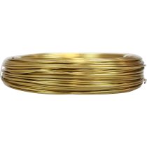 Itens Fio de alumínio dourado 2mm 500g 60m para artesanato e decoração