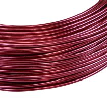 Itens Fio de alumínio Ø2mm 500g, 60m Rosa - Flexível e versátil para bijuterias, artesanato e decoração DIY.