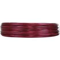 Itens Fio de alumínio Ø2mm 500g, 60m Rosa - Flexível e versátil para bijuterias, artesanato e decoração DIY.