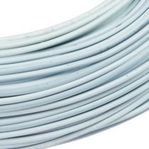Itens Fio de alumínio branco, 2 mm, fio para bijuteria, 60 m (500 g), fio artesanal para decoração e arranjos florais.