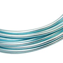 Itens Fio de alumínio 2mm fio de alumínio fio de joalheria azul claro 3m