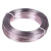 Fio de alumínio Ø2mm fio decorativo rosa redondo 480g