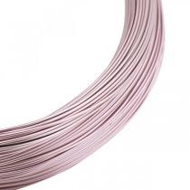 Fio de alumínio Ø1mm fio decorativo rosa redondo 120g