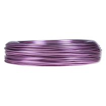 Itens Fio de alumínio roxo, 2mm, para joias e decoração, fio artesanal cor lavanda, 500g - 60m