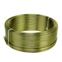 Itens Fio de alumínio Ø2mm verde oliva 500g (60m)