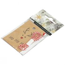 Itens Pingente de Natal para artesanato de renas 5,5x8,5cm 4 unidades