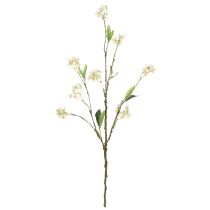 Itens Ramo de flor de macieira, ramo de flor artificial, branco, 65 cm, 1 peça