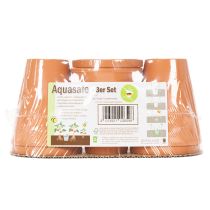 Itens Reservatório de água Aquasafe com bebedouro para insetos, ideal para jardim, varanda e terraço, 12 cm, pacote com 3 peças.