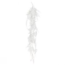 Itens Espargos artificiais espargos samambaia brilho branco decoração de inverno 105cm