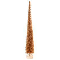 Itens Árvore de Natal artificial, modelo fino, com base de madeira, 40 cm, conjunto de 3 peças.