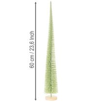 Itens Árvore de Natal artificial, árvore decorativa sobre base de madeira, 60 cm