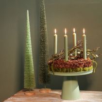 Itens Árvore de Natal artificial, árvore decorativa sobre base de madeira, 60 cm