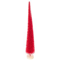 Itens Árvore de Natal decorativa estreita, árvore de Natal artificial em base de madeira, 40 cm, 3 peças