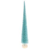 Itens Árvore de Natal artificial, esguia, com base de madeira, 40 cm