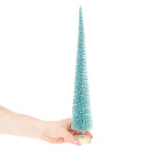Itens Árvore de Natal artificial, esguia, com base de madeira, 40 cm