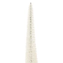 Itens Árvore de Natal decorativa com base de madeira para decoração de inverno, 40 cm, 3 peças