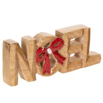 Itens Letras "Noel" com laço, decoração de Natal, 18 cm