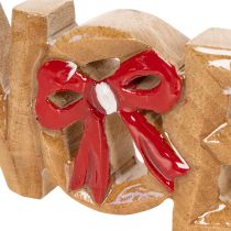 Itens Letras "Noel" com laço, decoração de Natal, 18 cm