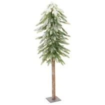 Itens Pinheiro artificial com decoração de neve, inverno e Natal, 95 cm