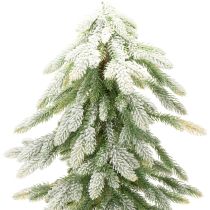 Itens Pinheiro artificial com decoração de neve, inverno e Natal, 95 cm