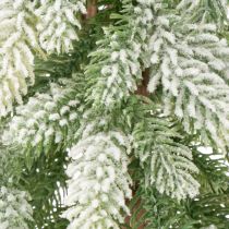 Itens Pinheiro artificial com decoração de neve, inverno e Natal, 95 cm