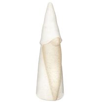 Itens Estatueta decorativa de gnomo para mesa, decoração de Natal, cerâmica, 22 cm