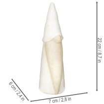 Itens Estatueta decorativa de gnomo para mesa, decoração de Natal, cerâmica, 22 cm